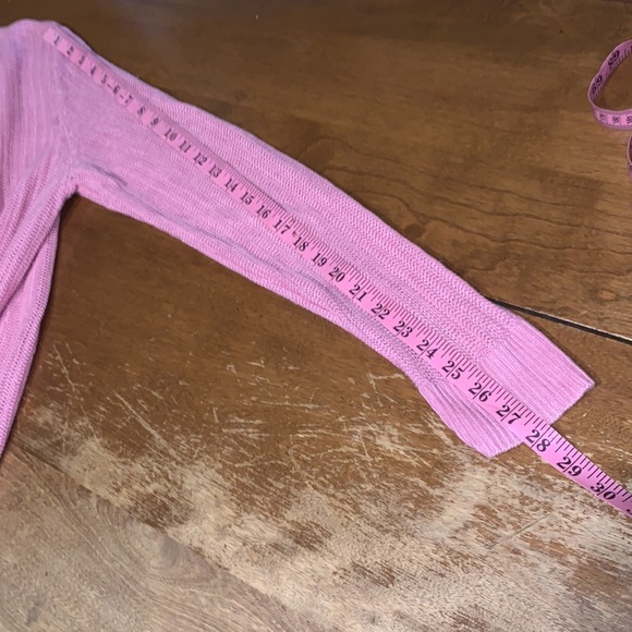 Talbots 100% linen knit open front cardigan - Picture 9 of 11